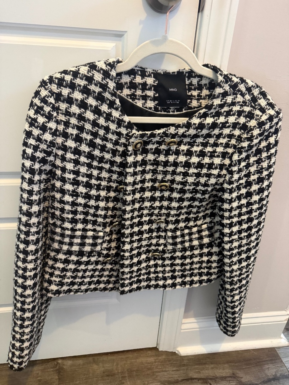 Mango Houndstooth Blazer